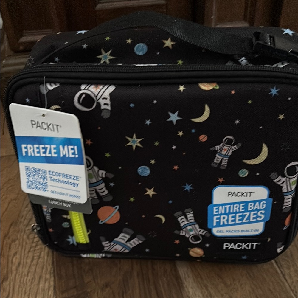 Kids Space Lunch Bag - Black